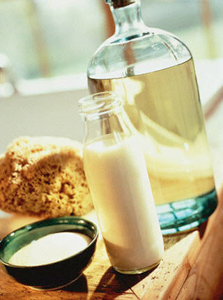 a bottle of homemade mouthwash
